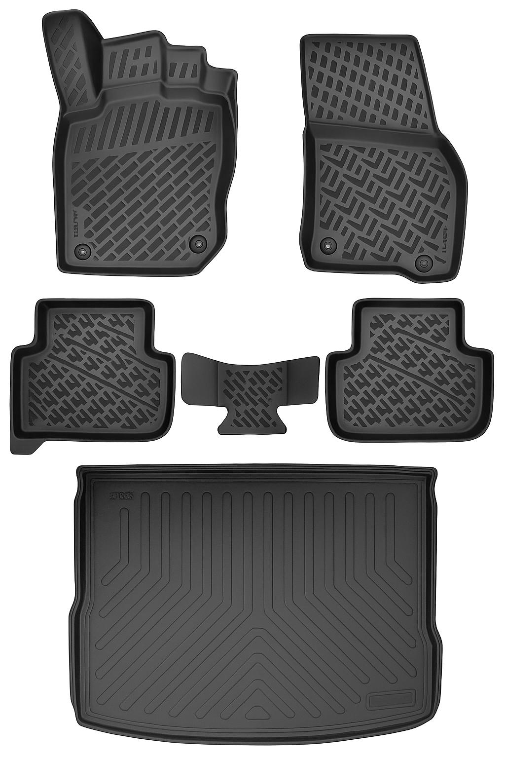 3D Auto Gummimatten & Kofferraumwanne Set für VW TIGUAN III Baujahr ab 2024 1